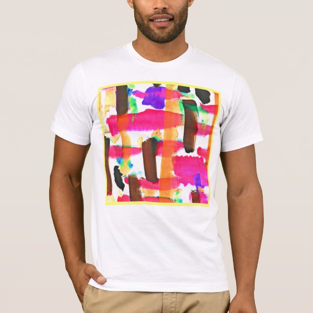 Dynamic Abstract Pattern in Art T-Shirt (Front)