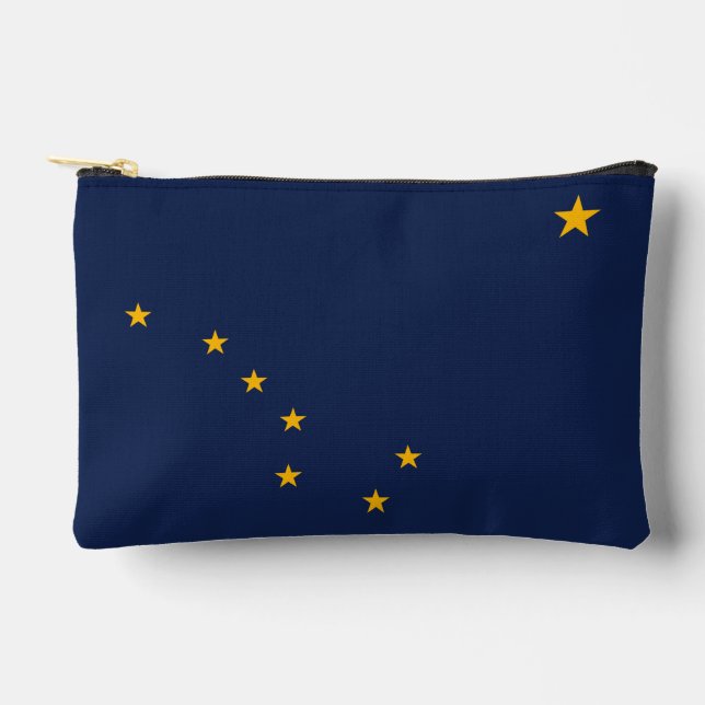 Dynamic Alaska State Flag Graphic on a Accessory Pouch (Front)