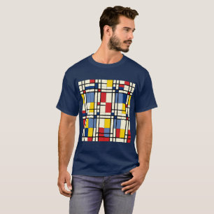Dynamic and Colourful Piet Mondrian T-Shirt