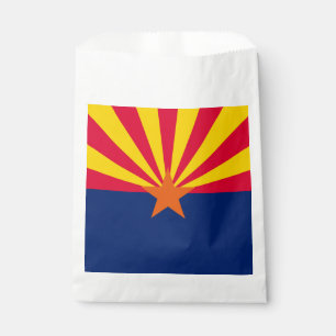 Dynamic Arizona State Flag Graphic on a Favour Bag