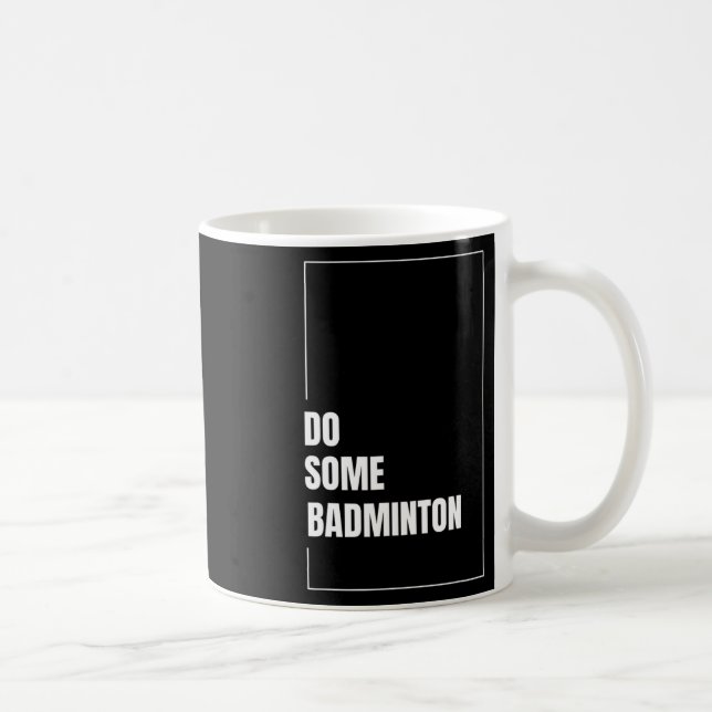 Dynamic Badminton Shuttle Racket Sport Play Challe Coffee Mug (Right)