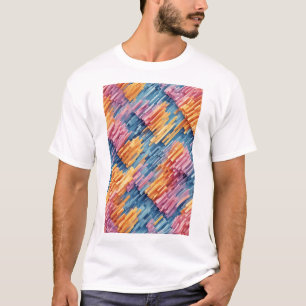 Dynamic Blocks: A Playful Geometric Composition T-Shirt