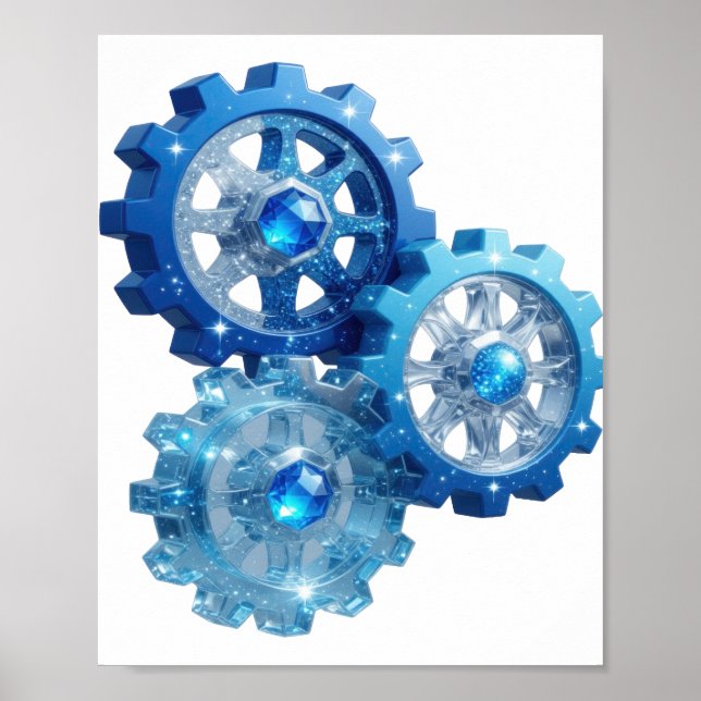 Dynamic Blue BLUE GEAR v2 Poster (Front)