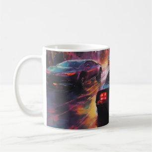 Dynamic Cityscape Racing Coffee Mug