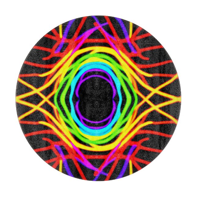 Dynamic Colour Pattern Cutting Board (Front)