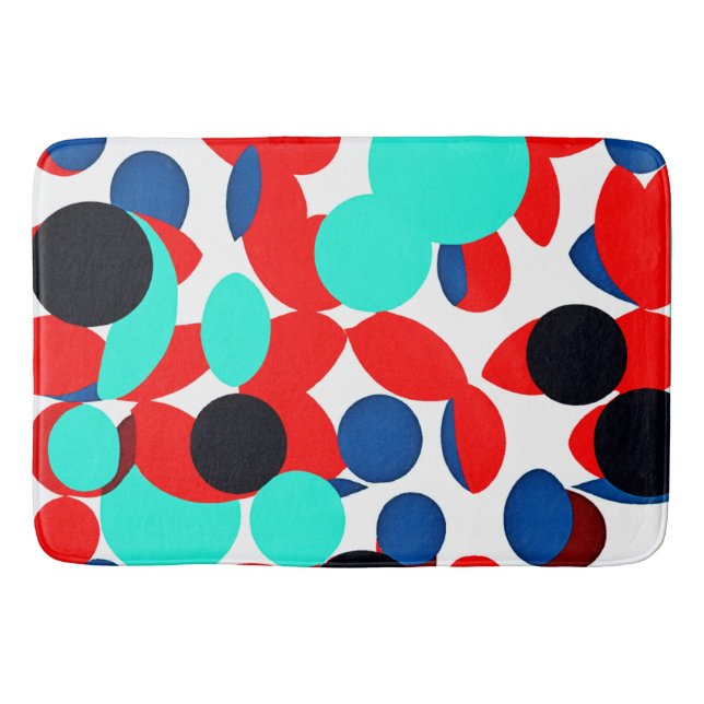 Dynamic Colour Play Style Pattern Bath Mat (Front)