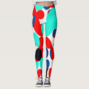 Dynamic Colour Play Style Pattern Leggings