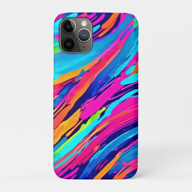 Dynamic Colour Streaks Artwork Case-Mate iPhone Case (Back)