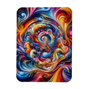 Dynamic Colour Vortex Magnet
