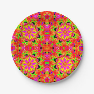 Dynamic Colourful Design for Paper Plate