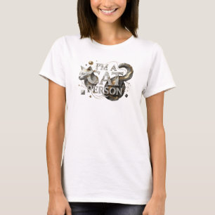 Dynamic Colourful I'M A CAT PERSON Print T-Shirt