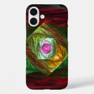 Dynamic Connections Abstract Art iPhone 16 Plus Case