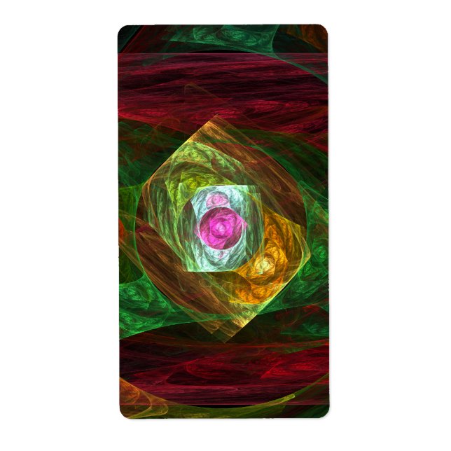 Dynamic Connections Abstract Art Fractal (Front)