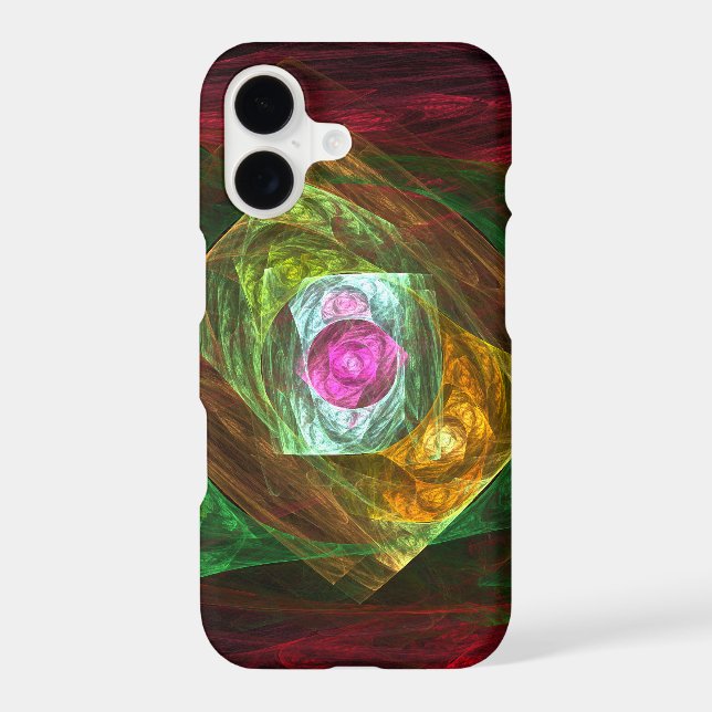 Dynamic Connections Abstract Art Glossy iPhone Case (Back)