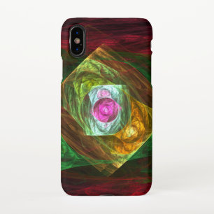 Dynamic Connections Abstract Art Matte iPhone Case
