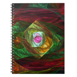 Dynamic Connections Abstract Art Notebook