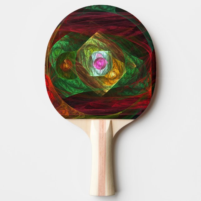 Dynamic Connections Abstract Art Ping Pong Paddle (Front)
