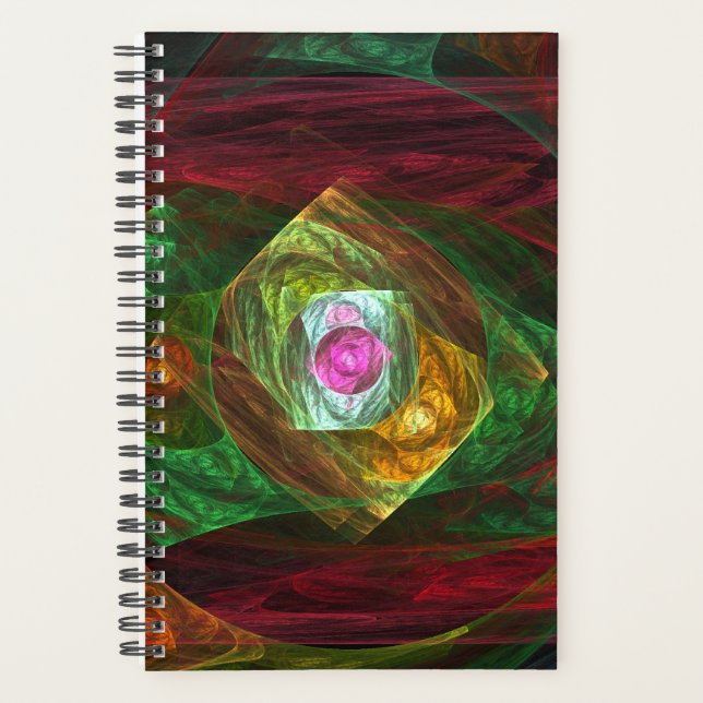 Dynamic Connections Abstract Art Planner (Front)