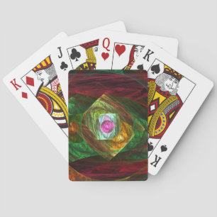 Dynamic Connections Abstract Art Playing Cards