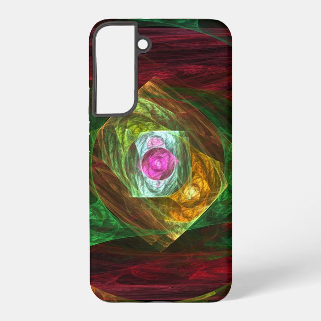 Dynamic Connections Abstract Art Samsung Galaxy S22+ Case (Back)