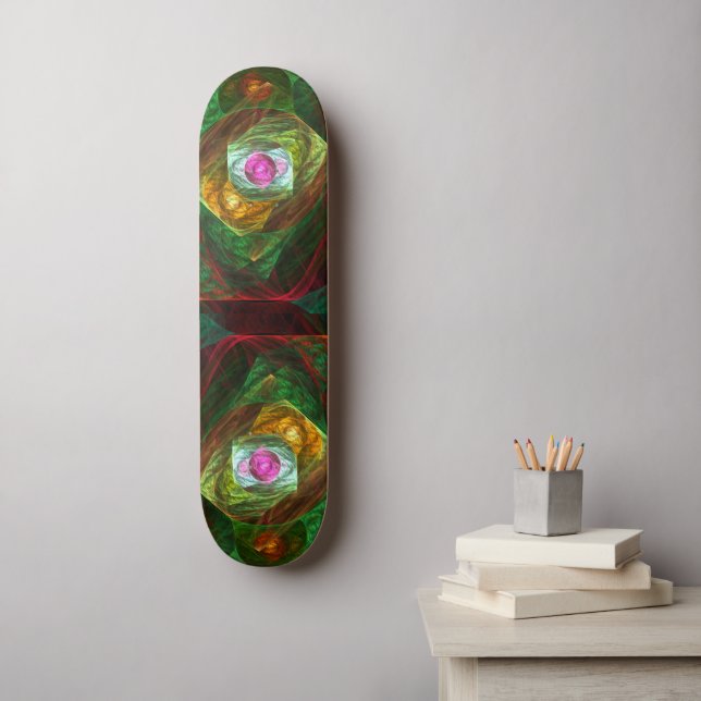 Dynamic Connections Abstract Art  Skateboard (Wall Art)