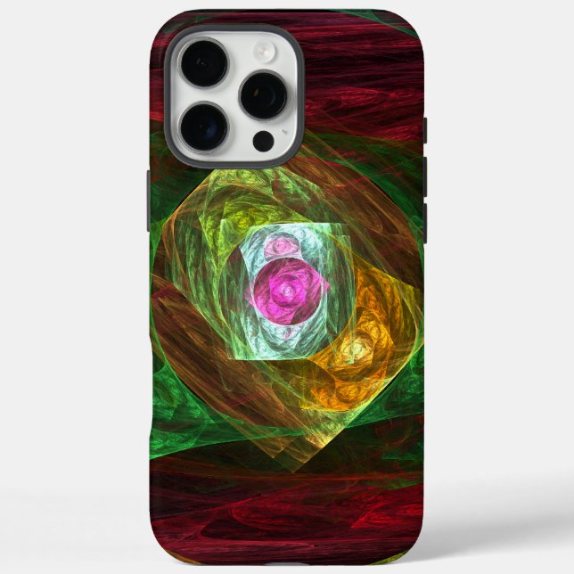 Dynamic Connections Luminous Abstract Fractal Art Case-Mate iPhone Case (Back)