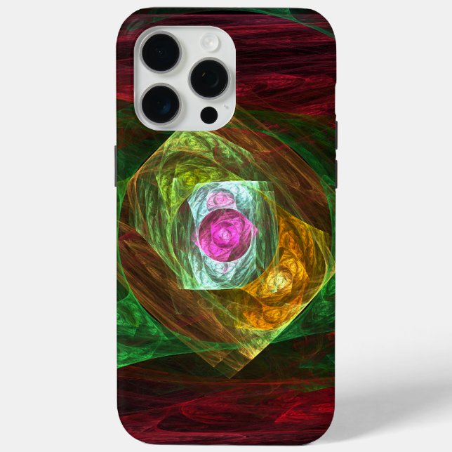 Dynamic Connections Luminous Abstract Fractal Art Case-Mate iPhone Case (Back)