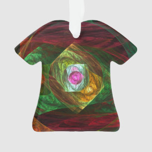 Dynamic Connections Luminous Abstract Fractal Art Ornament