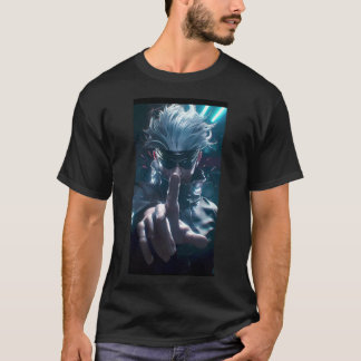 "Dynamic Cyber Samurai T-Shirt – FuturisticT-Shirt