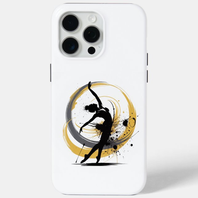 Dynamic Dance Silhouette T-Shirt Case-Mate iPhone Case (Back)