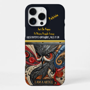 Dynamic Design Featuring Bold Owl Eyes  iPhone 16 Pro Max Case