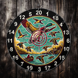 Dynamic Ducks Above Water Design Dartboard