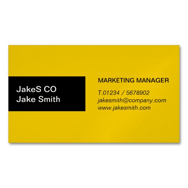 Dynamic Duo Magnetic Business Card (Front)