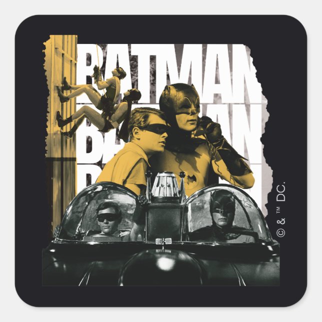 Dynamic Duo Scrapbook Photograph Square Sticker (Front)