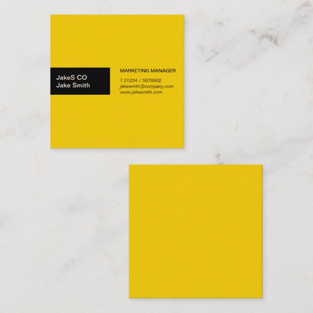 Dynamic Duo Square Business Card (Front/Back)