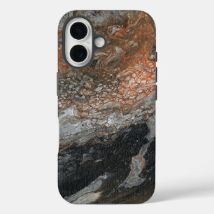 Dynamic Earth Tones and Swirls iPhone 16 Case