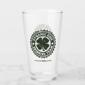 Dynamic Edge Drinking Team Glass Cup