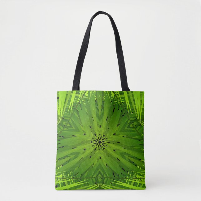 Dynamic Emerald Green Design for Tote Bag (Front)