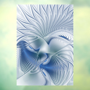 Dynamic Fantasy Abstract Blue Tones Fractal Art