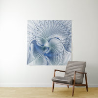 Dynamic Fantasy Abstract Blue Tones Fractal Art