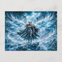 Dynamic Fantasy Valkyrie in Radiant Battle Atmosph