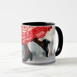 Dynamic Flamenco Shoes of Dancer Mug