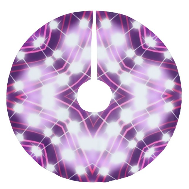 Dynamic Floodlights Background Texture Brushed Polyester Tree Skirt (Front)