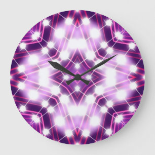 Dynamic Floodlights Background Texture Large Clock