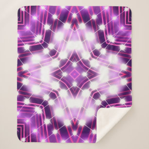 Dynamic Floodlights Background Texture Sherpa Blanket
