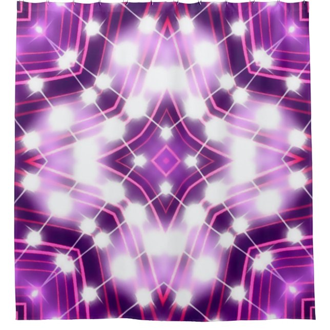 Dynamic Floodlights Background Texture Shower Curtain (Front)