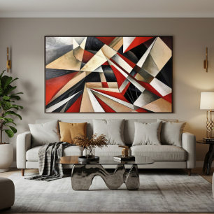 Dynamic Geometric Composition Canvas Print