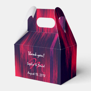 DYNAMIC - Glitch - Powerful Red and Blue+ Monogram Favour Box
