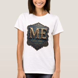 Dynamic Gold ME EST 1991 Statement Design T-Shirt