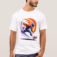 Dynamic Helmet Runner Sprinting Vortex T-Shirt